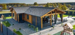 Одноэтажный дом с террасой в скандинавском стиле по проекту Веллингтон - фото 15 на сайте Holz House